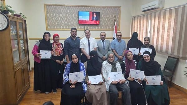 ختام تدريبات طلاب الزراعة بجامعة بني سويف