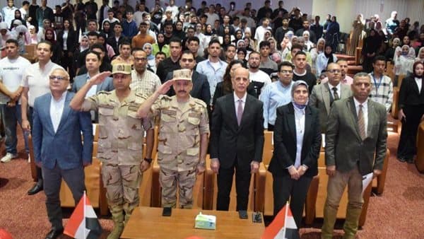 Beni Suef University President at Victory Day Event