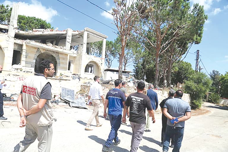 Riza Jal and UN team visit Nabatieh for safe return efforts
