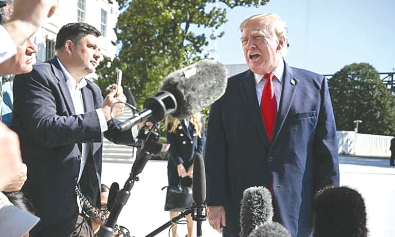 Trump pledges to end war and doubts China Russia involvement