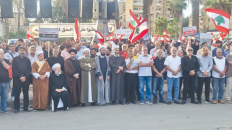 اعتصام لأهالي صيدا المتضررة