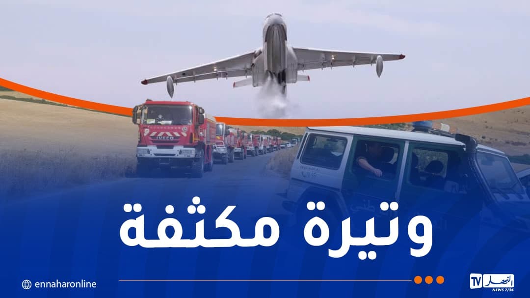 Algerian government allocates significant resources to combat fires, Ennahar Online