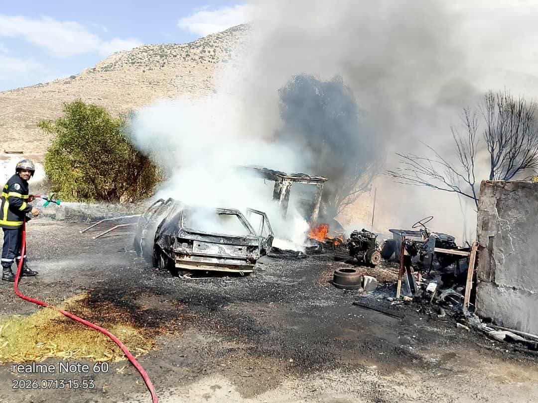 Constantine: Eight People Rescued After Fire Spreads from Building to Car in Ibn Badis
