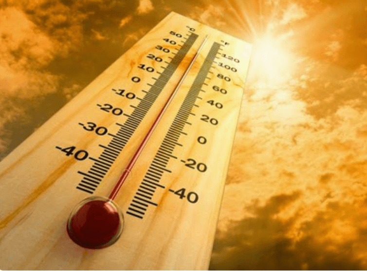 High temperatures hit these states