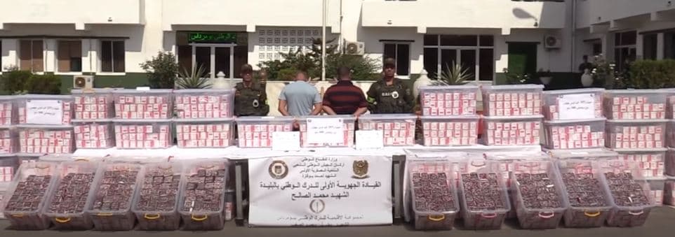 الدرك يحتجز مليون و257 ألف قرص مهلوس وكوكايين في بومرداس