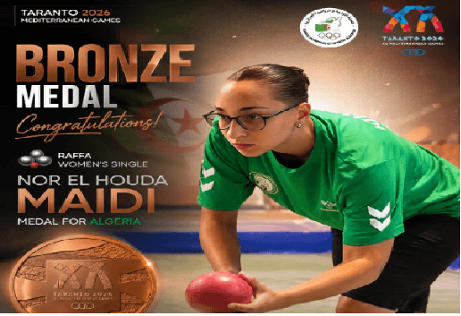 Nour Al-Huda Maidi wins bronze at Mediterranean Games