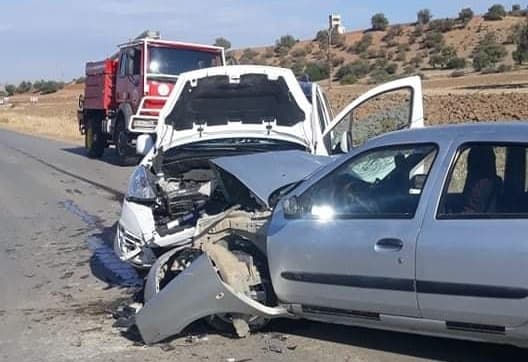 Nine Injured in Car Collision