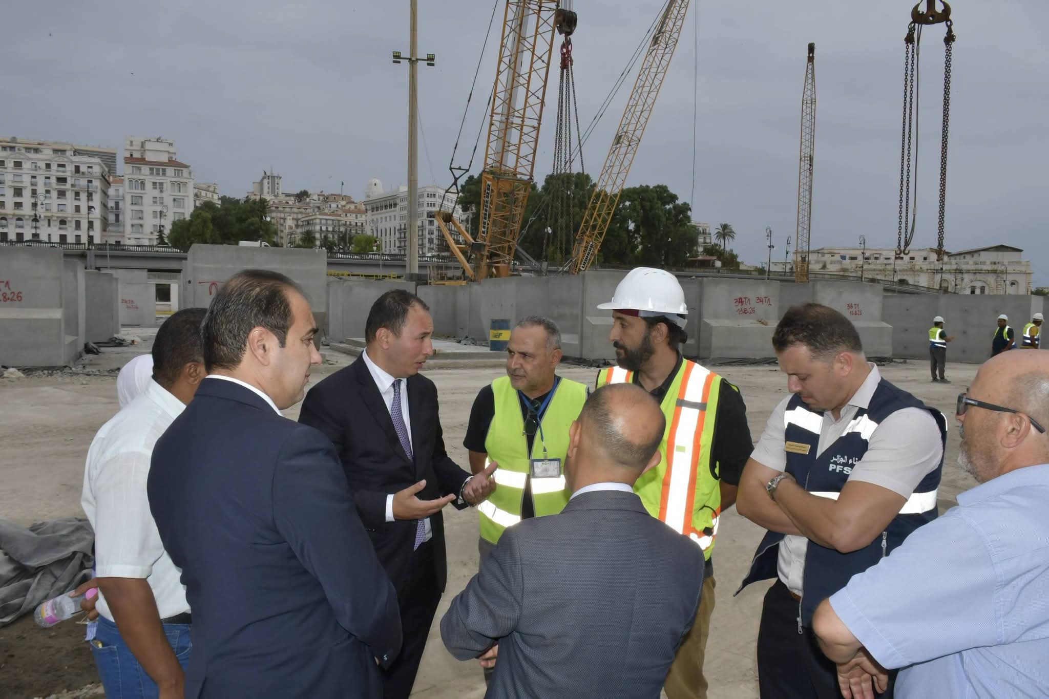 Port of Algiers inspection by SIRBOR chief