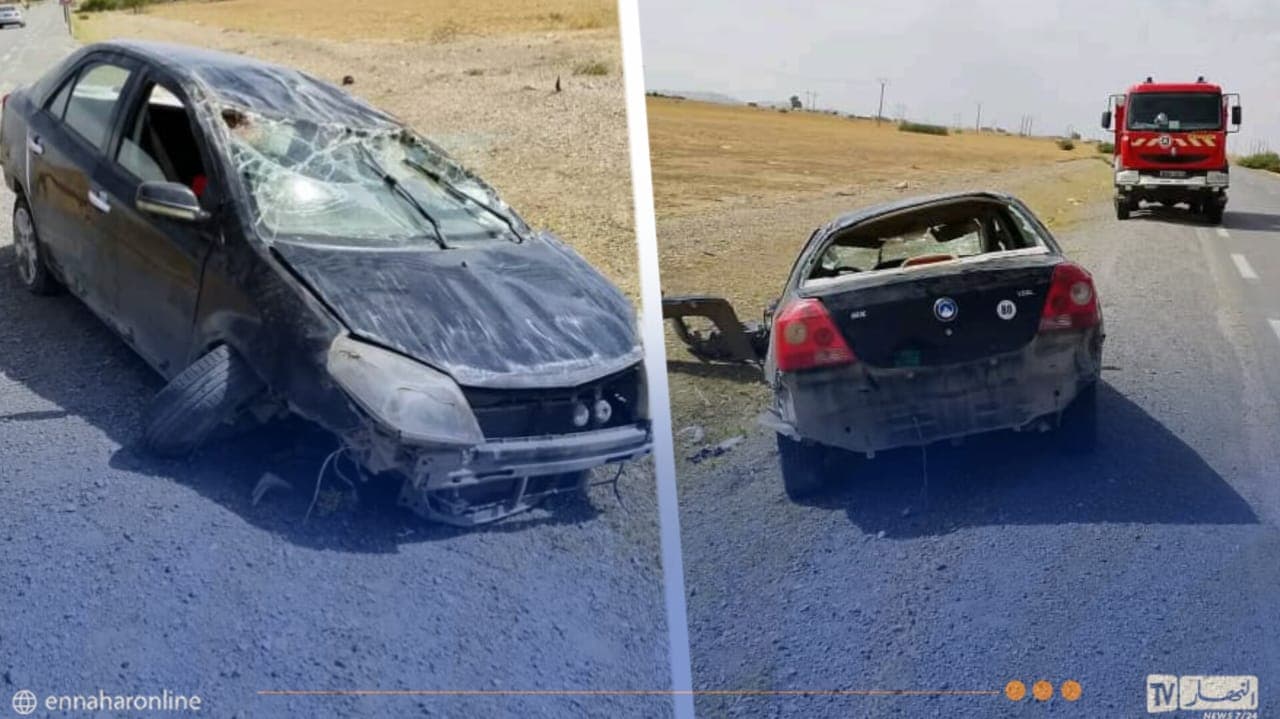 Tebessa: Four Hurt in Car Crash