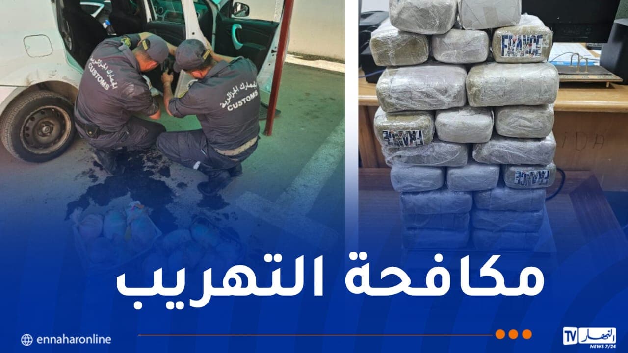 القبض على أكثر من 20 كلغ من المخدرات بالشلف