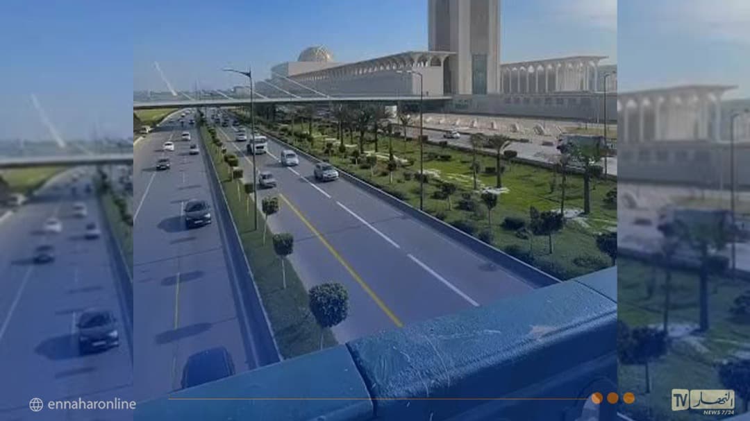 طريق قرب جامع الجزائر يُغلق جزئيا