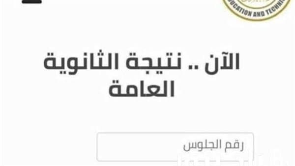 رابط نتيجة الثانوية 2026 برقم الجلوس