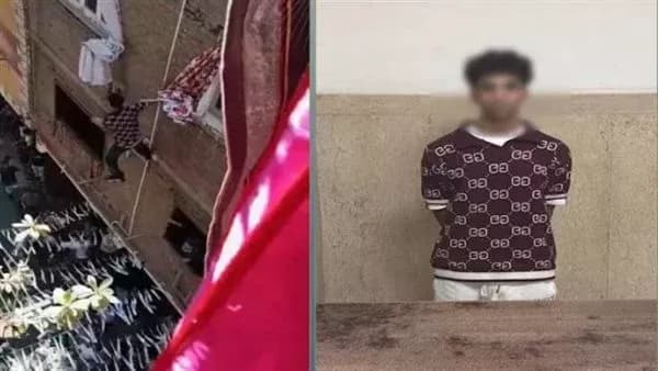 شاب يرقص على ماسورة غاز في زفاف بالجيزة