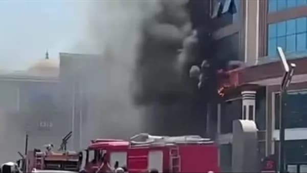 Fire containment at Imbaba Fever Hospital