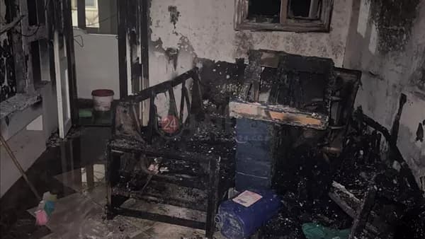 Husband Claims Wife Started Fire in Fayoum