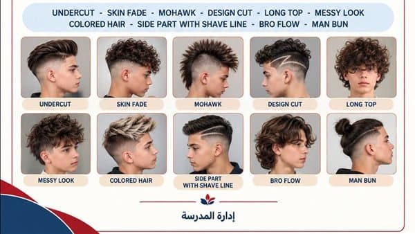 Language School Cautions Students on 10 Banned Hairstyles