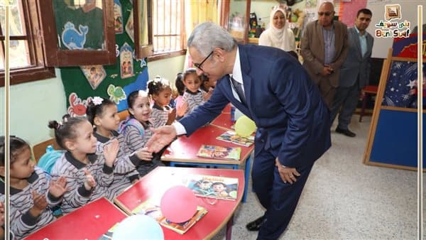 Beni Suef Gov reviews educational progress and student attendance