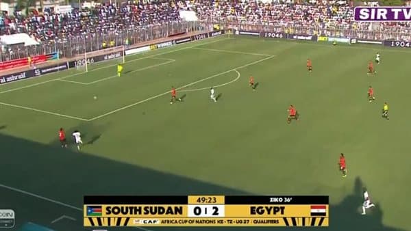 مصر تتقدم بثنائية على جنوب السودان