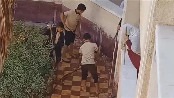 Menoufia Education Clarifies Floor Mopping Video