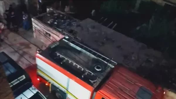 Fire at Kafr Shukr school waste materials