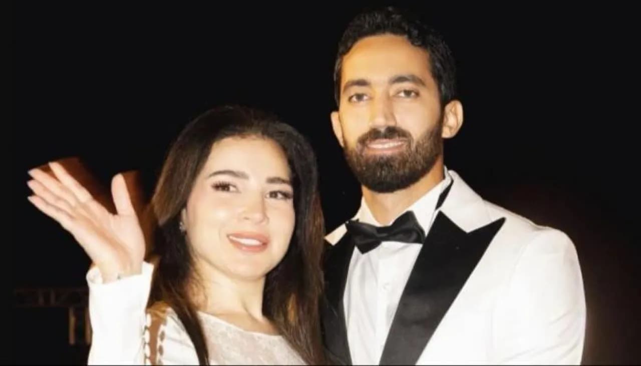 مي عز الدين تتعرض لشائعة حمل وزوجها يرد