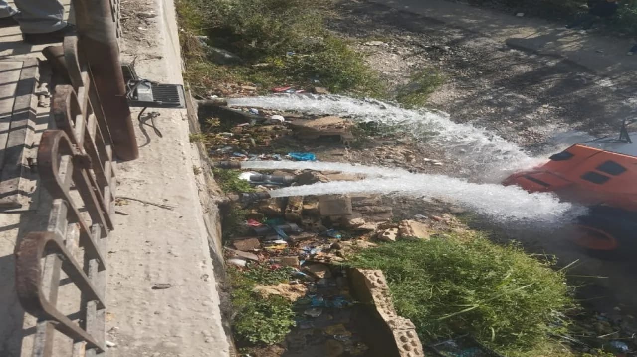 إزالة اعتداء على شبكة الري بالأغوار الشمالية