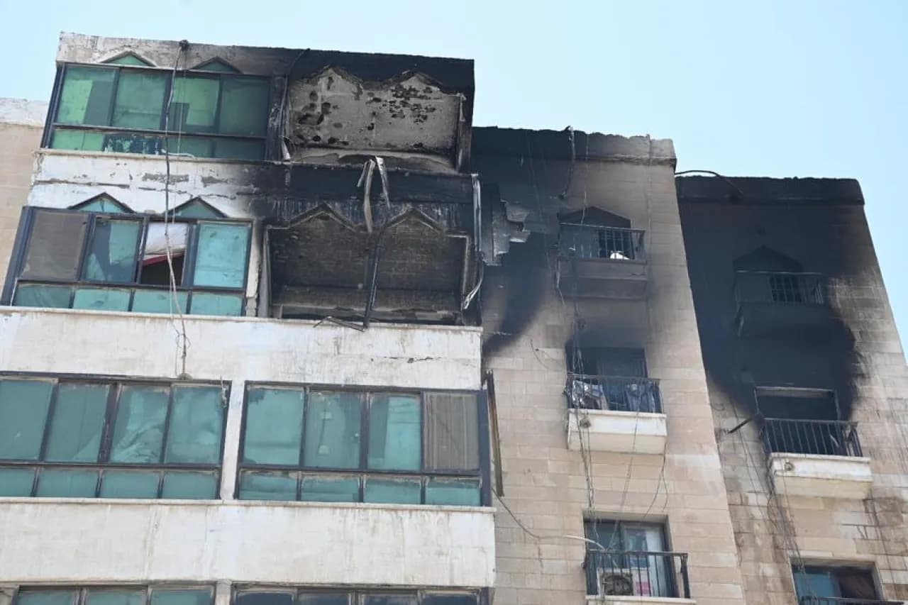 Kuwait residential complex fire after drone attack