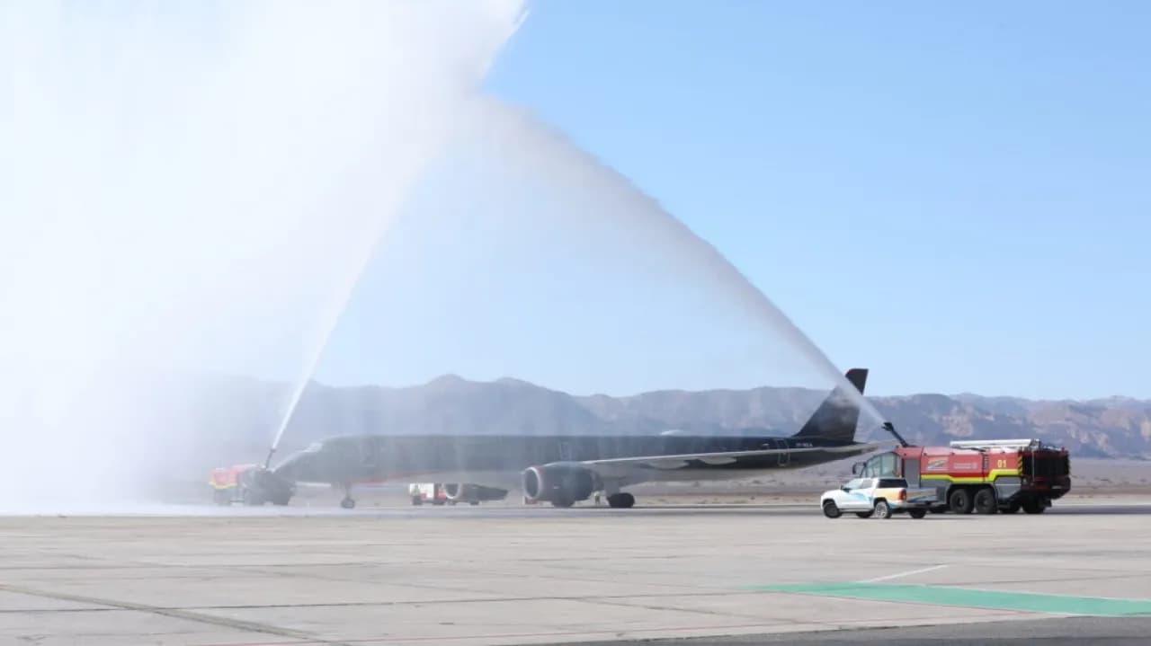 Royal Abu Dhabi-Aqaba flight arrives