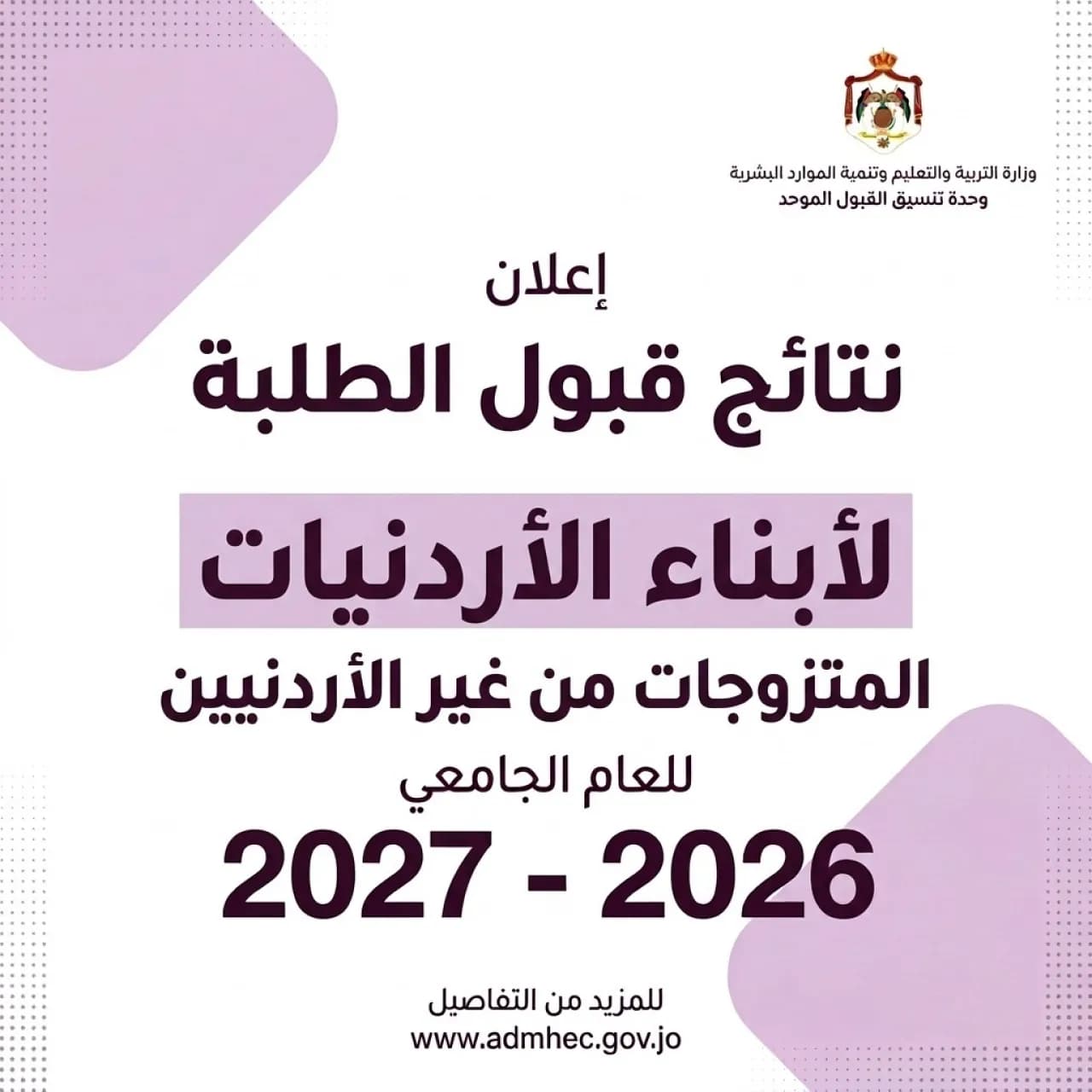 Jordanians' Mother Acceptance Results