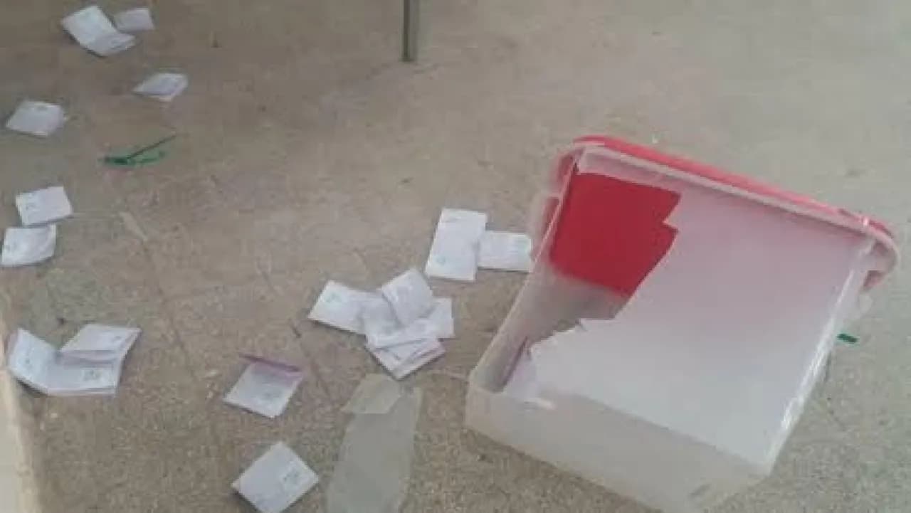 مشاجرة وتخريب صناديق انتخابات إربد