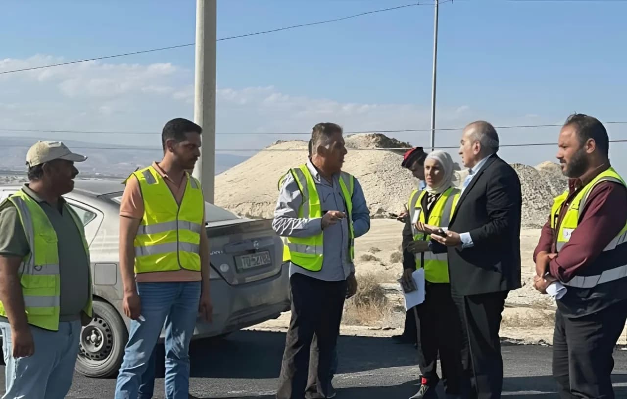 King Hussein Bridge Road upgrade at 40% progress