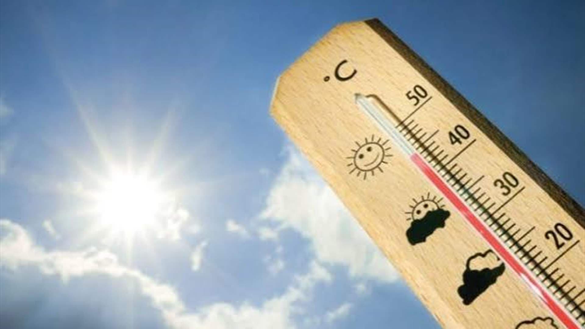 Upcoming heat waves with above-average temperatures