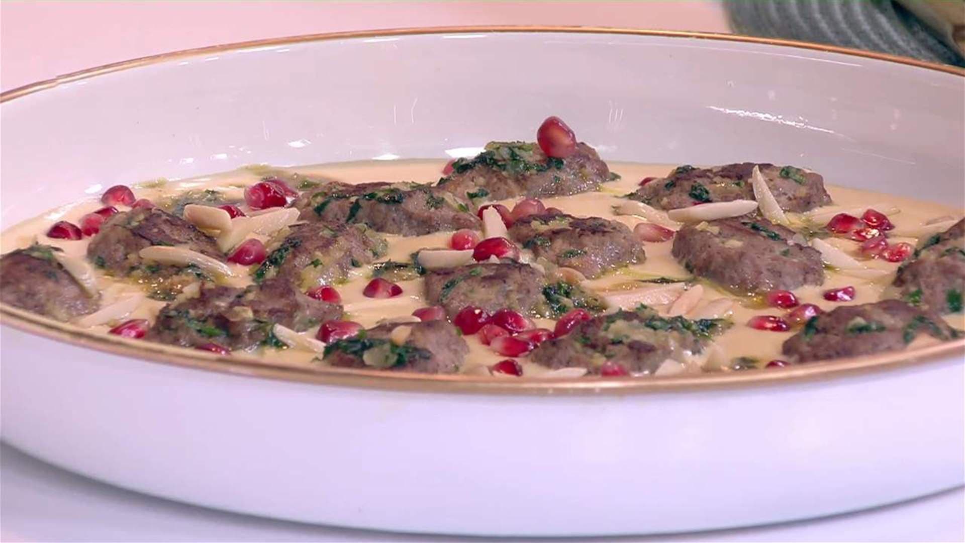 Kebab with tarator and grilled halloumi Chef Jozef Mansour