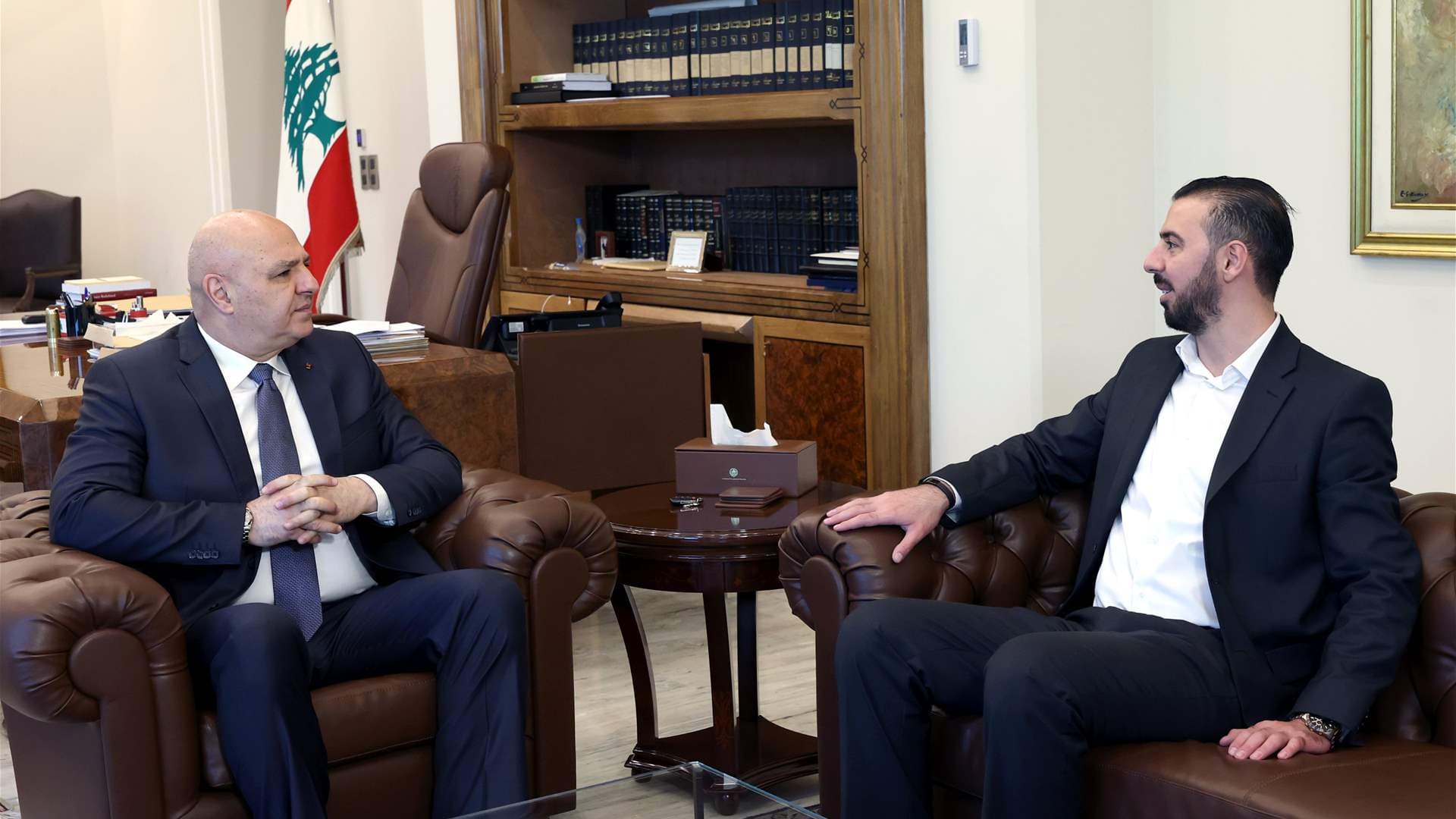 Aoun and Rustom discuss Akkar needs for Rene Mouawad Airport