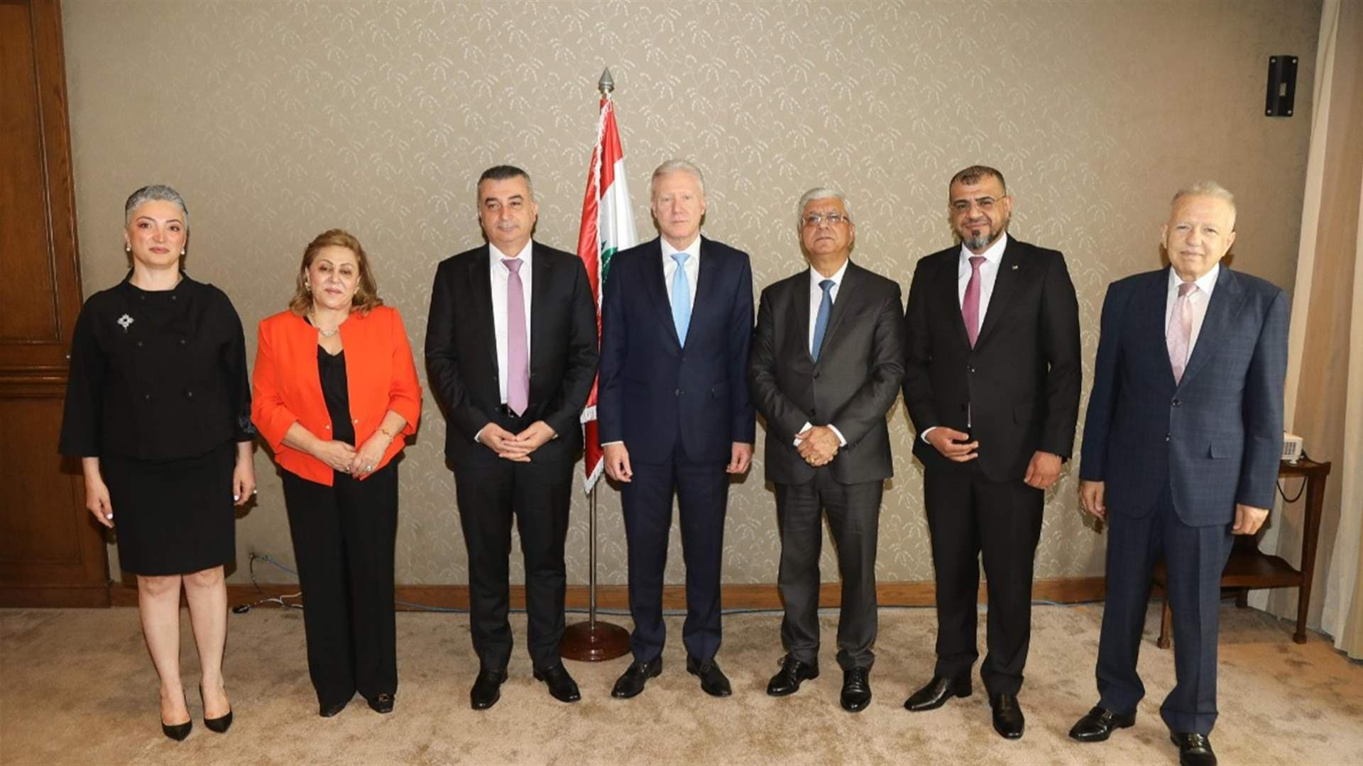 Raji Meets Jordanian Delegation on Lebanon Support