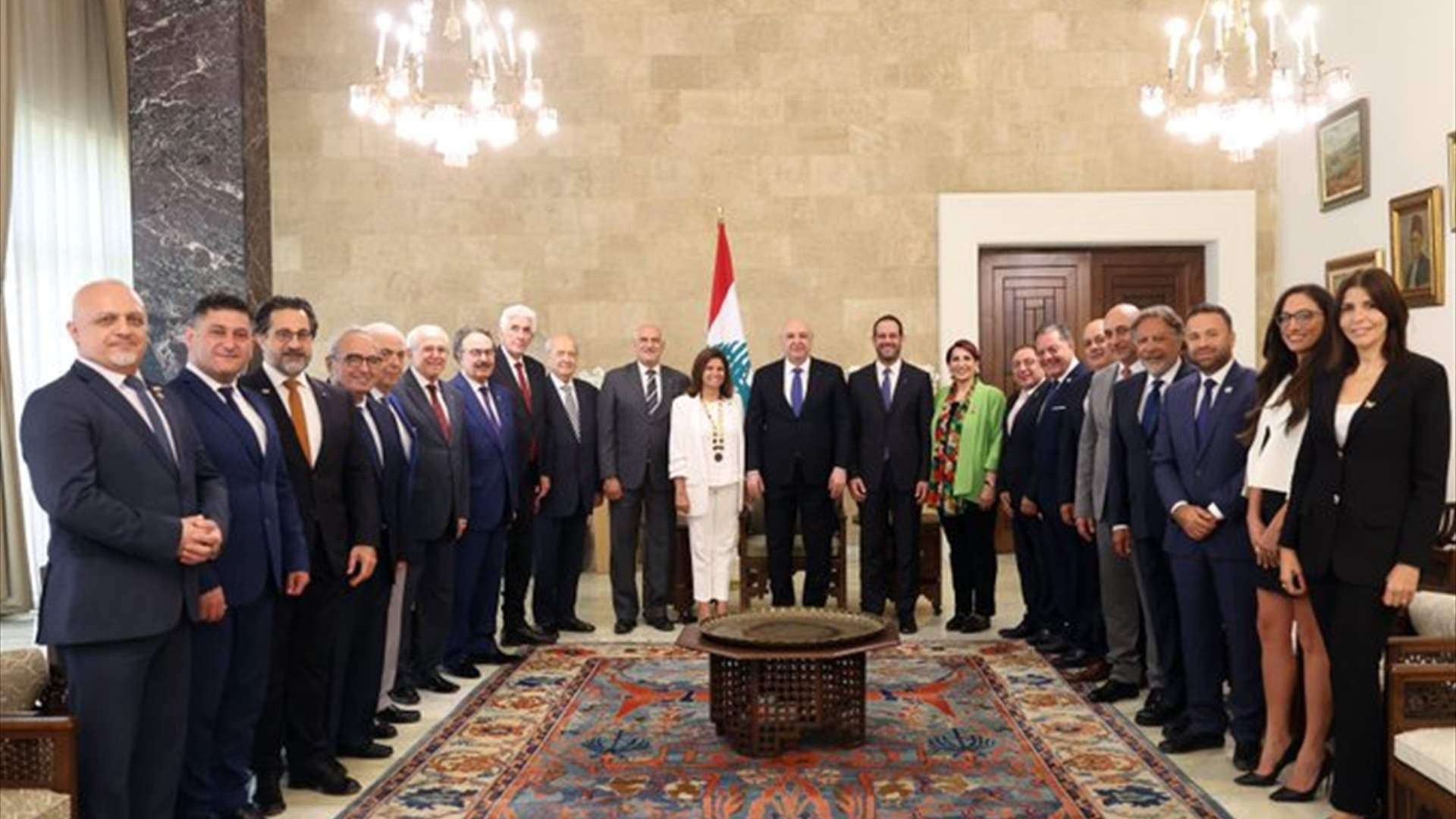 Rotary Delegation Supports President Aoun