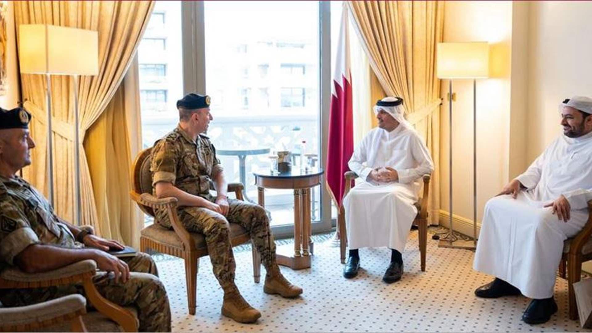 Qatar PM assures support to Lebanese Army