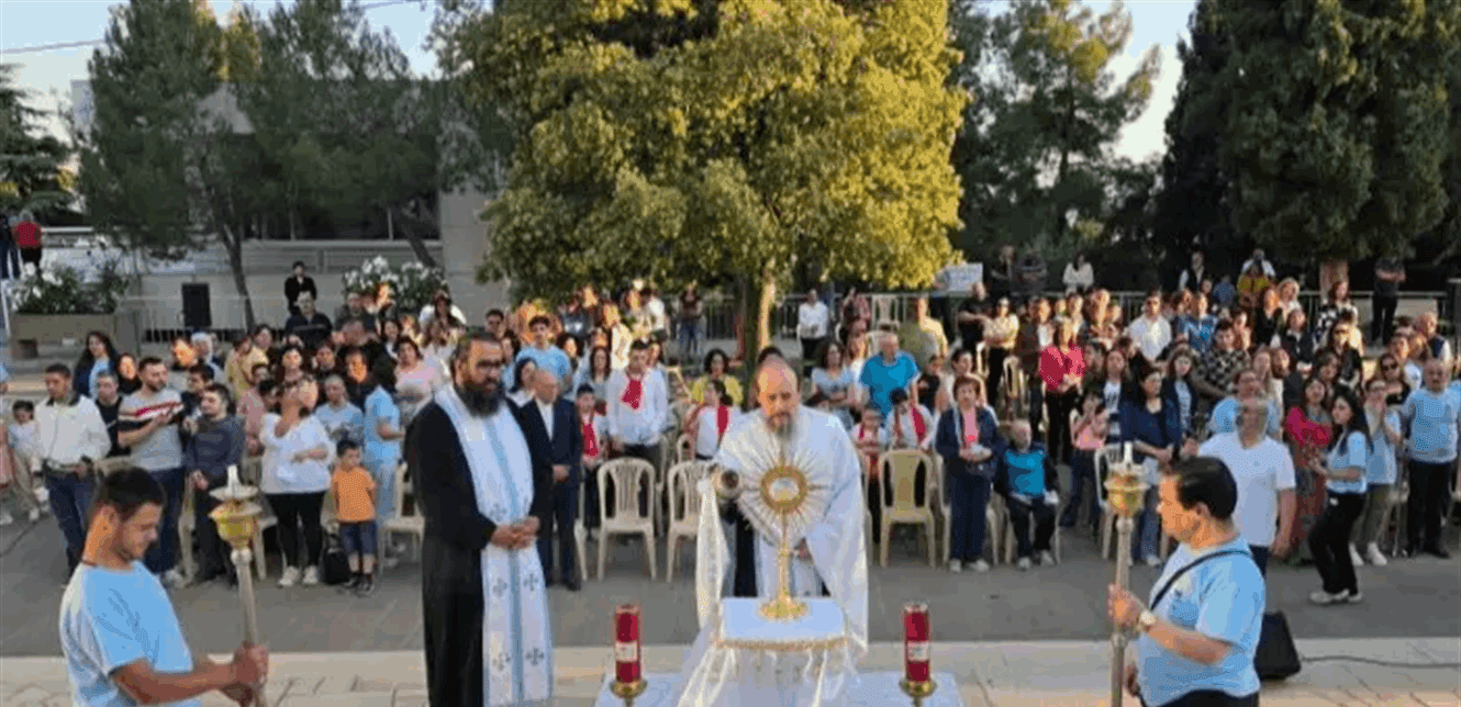 Evening prayer at Our Lady of Zahle during Holy Thursday
