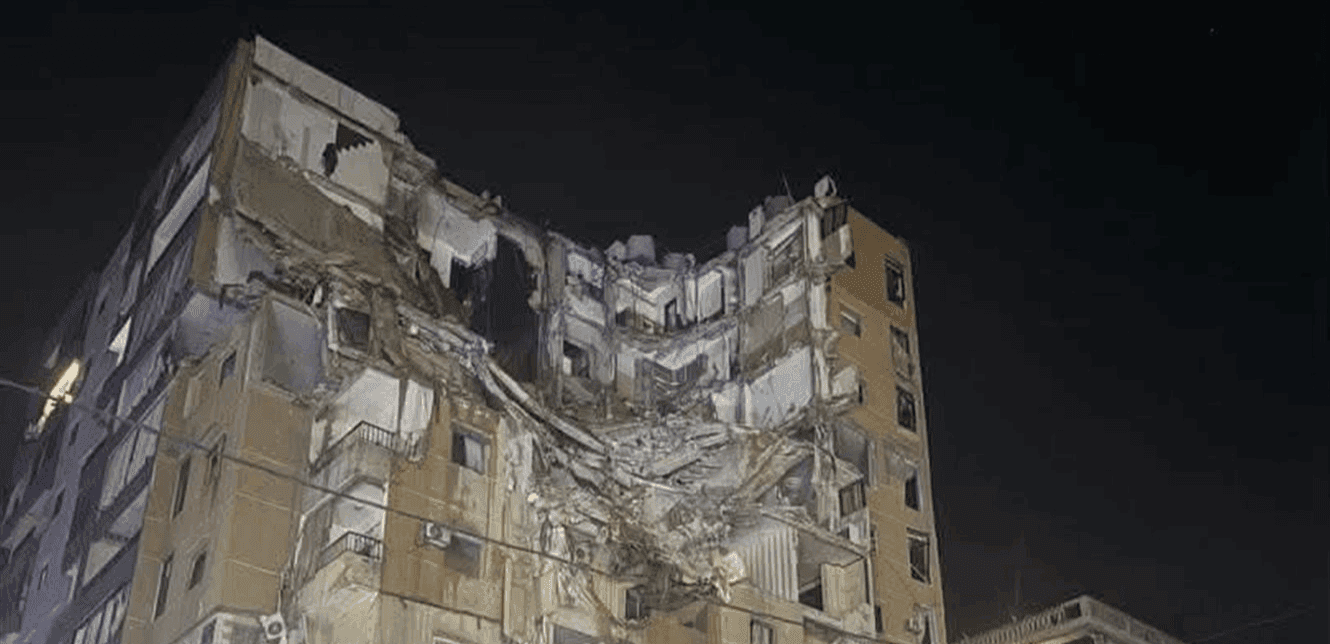 War Damage in Suburb Building