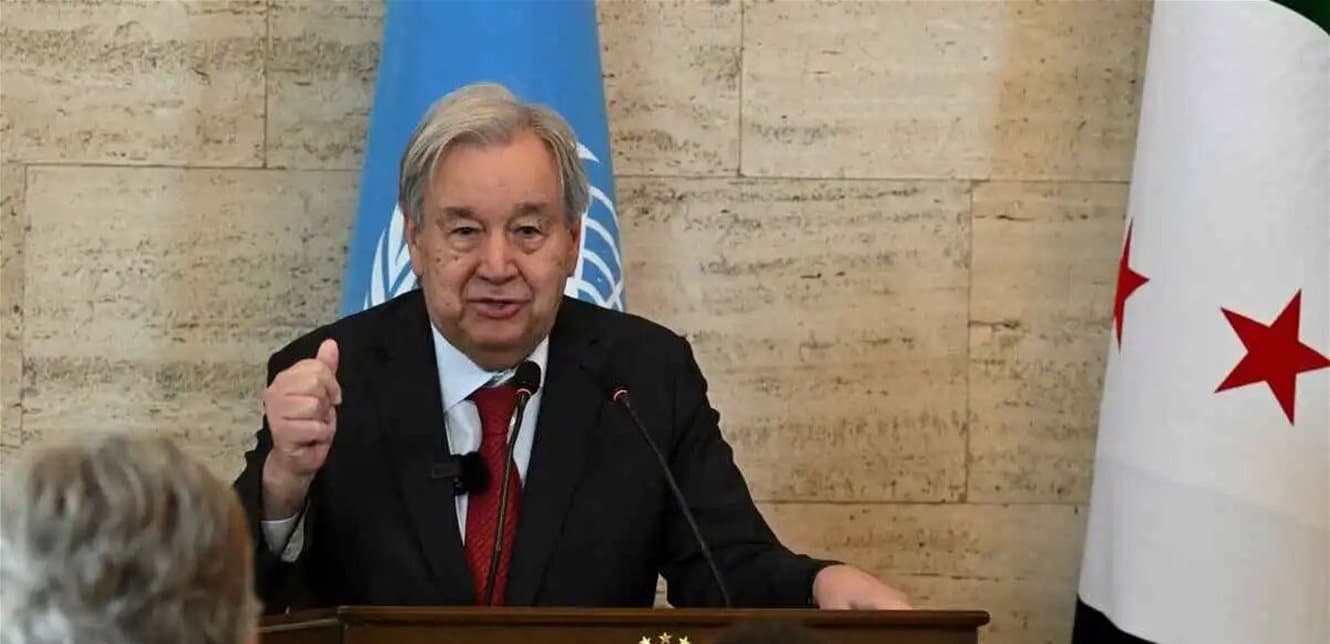 Guterres Urges Respect for Syria's Sovereignty