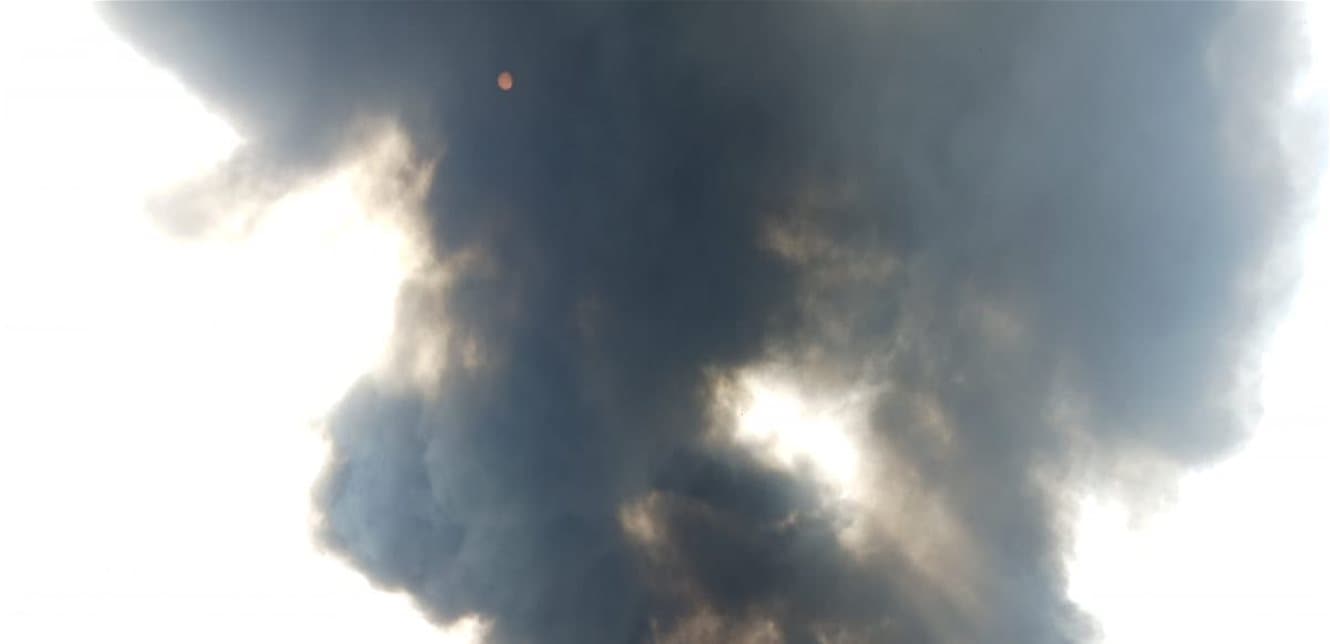 Large Fire at Syrian Refugee Camp in Bahsa