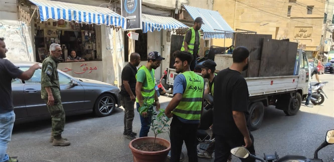بلدية بيروت تستمر في تنظيم الشوارع