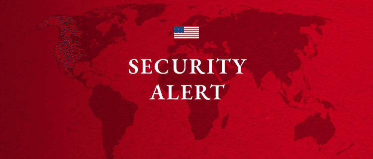 US Alerts in the Area Over Military Tensions