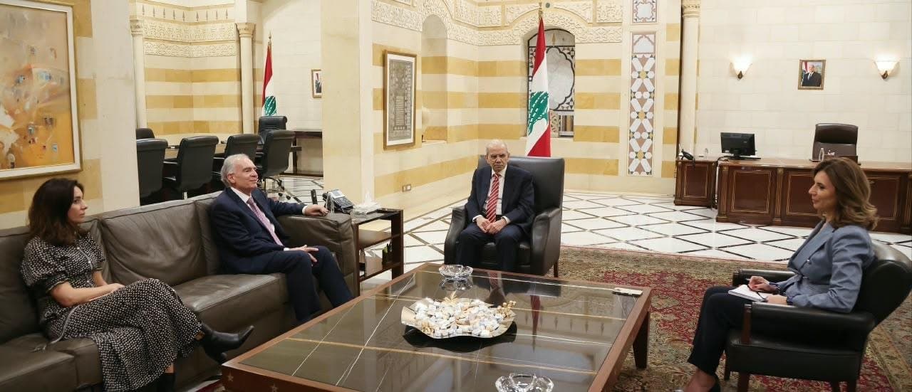 ممثل الأمين العام يتلقى وفهمي: دعم عربي للبنان