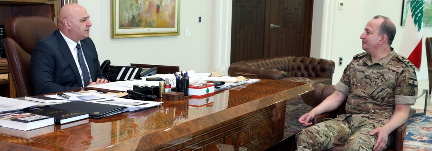 Hichem Visits Baabda Palace