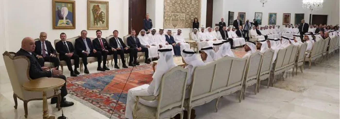 Aoun Welcomes Emirati Delegation