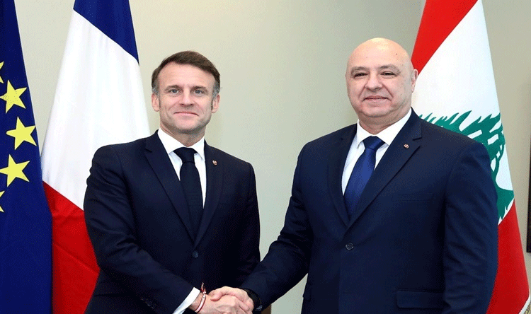 Aoun and Macron speak on Washington visit