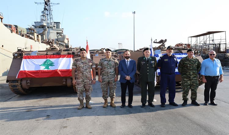 Lebanese Forces Receive Second Greek Aid Shipment