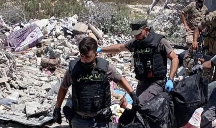 Recovery of four victims' bodies in Zawtar al-Gharbiyyeh