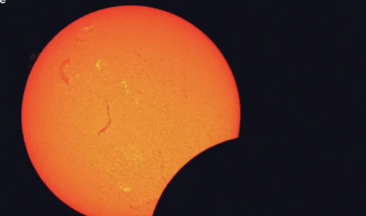 Europe's daytime turns to night during solar eclipse